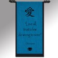 Shakespeare 'Love All, Trust a Few' Cotton Scroll (Indonesia)