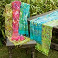 Rayon Batik Floral Scarf (Indonesia)