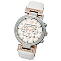 Yves Bertelin Paris Women's Classic White Leather Strap Watch