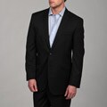 Ben Sherman Men's Slim Fit Wool Black 2-button Suit