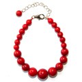 Pearlz Ocean Sterling Silver Red Coral Journey Bracelet