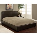 Malibu Dark Brown Bi-cast Leather Full-size Bed