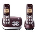 Panasonic KX-TG6572R DECT 6.0 Cordless Digital Answering System with 2 ...