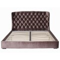 Presidio Chocolate Tufted Upholstered Eastern King-size Bed