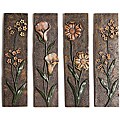 Resin 3D Floral Wall Plaque Set (China)