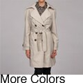 London Fog Women's Belted Double-breasted Trench Coat