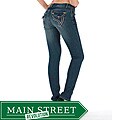 MDZ Women's Stacy Dark Skinny Jeans