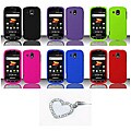 Samsung Transform Ultra M930 Rubberized Protector Case with Heart Shape Charm