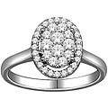 10k White Gold 1/2ct TDW Imperial Diamond Engagement Ring (H-I, I2)