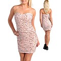 Stanzino Women's Pink/ Silver Mini Dress