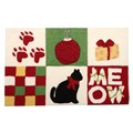 Holiday Black Cat, Gifts and Meow Pet Rug and Diner Mat