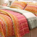 Orange ZigZag 3-piece Quilt Set