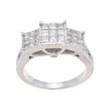 10k White Gold 1 1/2ct TDW Diamond Engagement Ring (H-I, I2-I3)