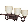 Three-light Rubbed Bronze Vanity