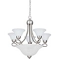 Bright 8-light Satin Nickel Chandelier