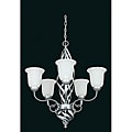 Bright 5-light Satin Nickel Chandelier