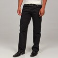 Calvin Klein Jeans Men's Black Twill Straight Leg Pants
