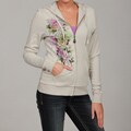 Ed Hardy Women's Floral Print Long-sleeve Hoodie