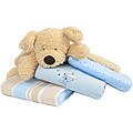 Piccolo Bambino Cuddly Dog and Receiving Blanket Gift Set