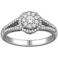 10k White Gold 1/2ct TDW Imperial Diamond Engagement Ring