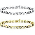 14k Gold 5ct TDW Diamond Tennis Bracelet (I-J, I1-I2)
