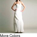 Issue New York Women's Crinkled Long Train Gown