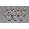 Payless Decor White Wooden Rings (Set of 10)