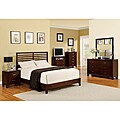 Melva Brown Cherry Finish 4-piece Queen-size Bed Set
