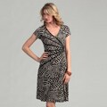 Connected Apparel Women's Printed ITY Dress
