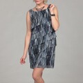 Connected Apparel Women's Tiered Dress