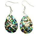 Pearlz Ocean Abalone Shell Pear Dangle Earrings