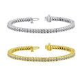 14k Gold 12ct TDW Diamond Tennis Bracelet (I-J, I1-I2)