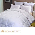 Royal Velvet 300 Thread Count Square Check Down Alternative Comforter