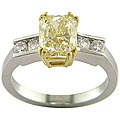 18k Gold 2 1/2ct TDW Certified Clarity-Enhanced Diamond Engagement Ring (G-H, SI1-SI2)