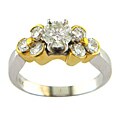 18k White Gold 1 1/2ct TDW Certified Clarity-Enhanced Round Diamond Engagement Ring (H-I,SI1)