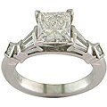 14k White Gold 2 1/2ct TDW Certified Clarity-Enhanced Diamond Engagement Ring (H-I,SI2)