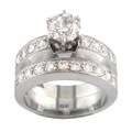 18k Gold 2ct TDW Certified Clarity-enhanced Diamond Bridal Ring Set (G, SI1)