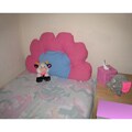 Decorative Flower Pillow Headboard