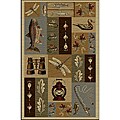 Natural Collection Ivory/ Multi Rug (7'10 x 10'3)