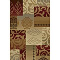 Infinity Collection Red Area Rug (7'10 x 10'3)