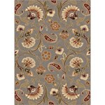 Infinity Collection Blue Area Rug (7'10 x 10'3)