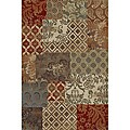 Infinity Collection Red Area Rug (7'10 x 10'3)