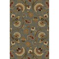 Infinity Collection Blue Area Rug (5'3 x 7'3)