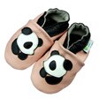 Panda Soft Sole Leather Baby Shoes