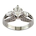 14k White Gold 1 7/8ct TDW Certified Clarity-Enhanced Diamond Engagement Ring (I-J,VS2 )