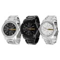 Geneva Platinum Men's Chronograph-style Link Watch
