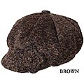 Women's Brown Floral Newsboy Cap (China)