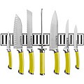 Ginsu Shoku Stainless Steel Spiced Pear 8-piece Cutlery Set with Magnetic Storage Bar