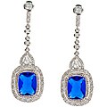 Cano Stunning Blue Cubic Zirconia Earrings