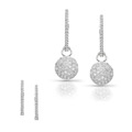 14k White Gold 3/4ct TDW Diamond Earrings (I-J, I1-I2)